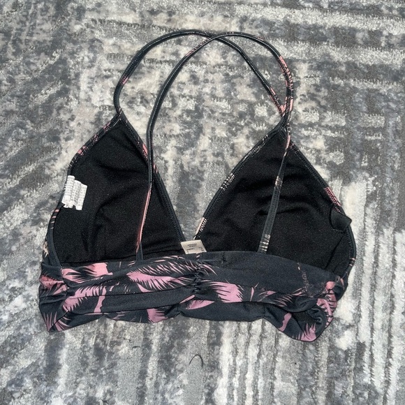 Forever 21 Black and Pink Tropical Bikini Top - Picture 2 of 3